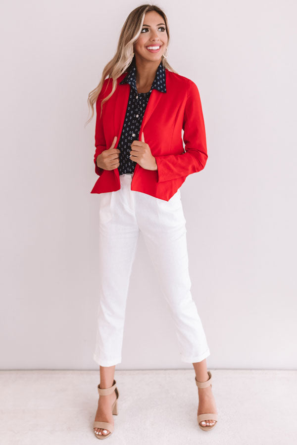 Fashion Week Blazer in Red Image - 2