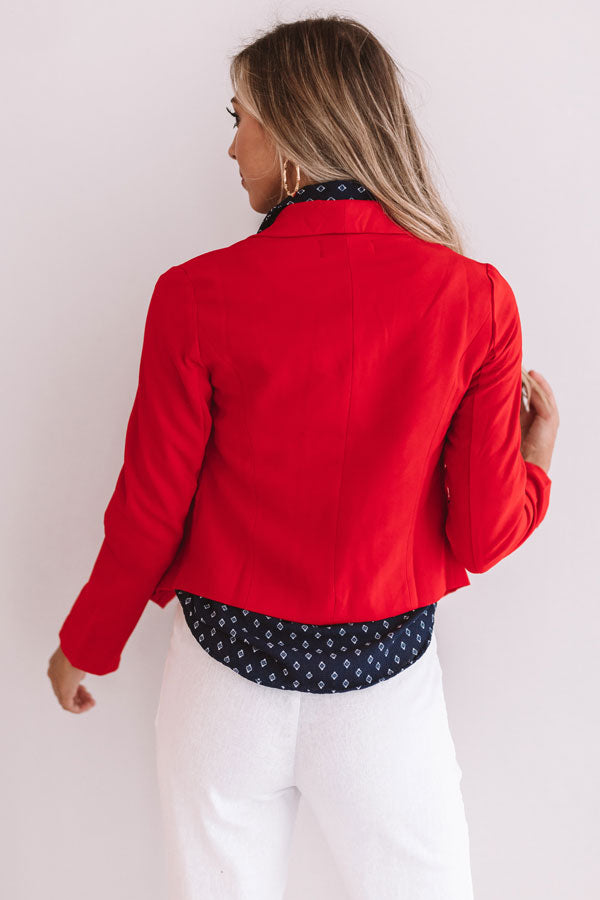 Fashion Week Blazer in Red Image - 5