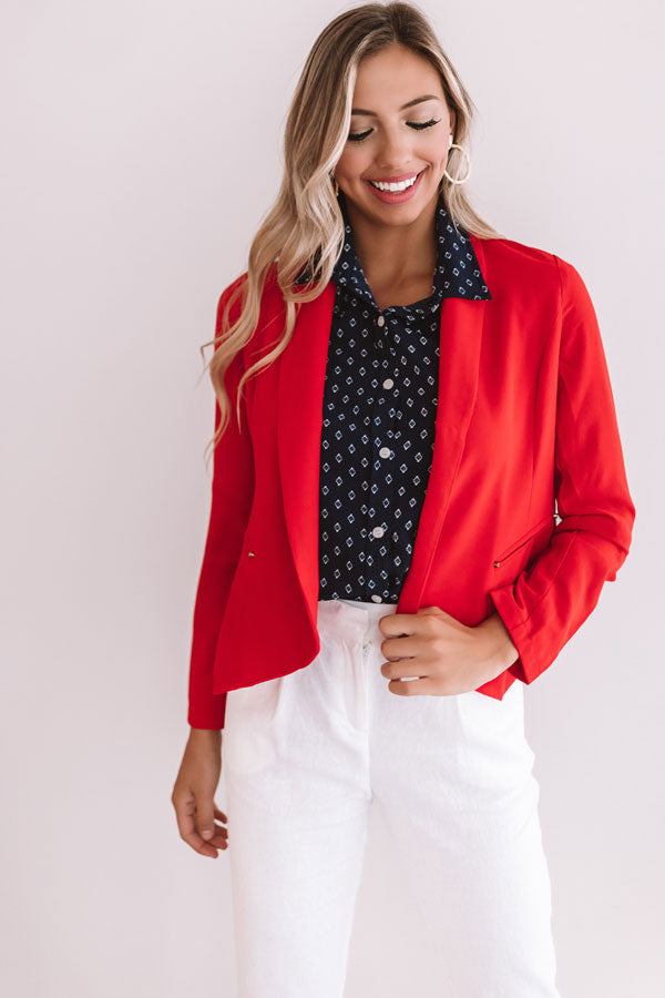 Fashion Week Blazer in Red Image - 3