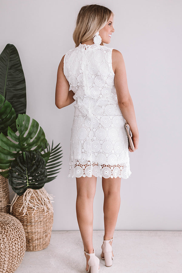 Soiree Sipping Crochet Dress Image - 5