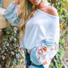 Hello Lovely Waffle Knit Shift Top in Blue Image - 1
