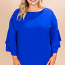 Happy Hour Shift Top in Royal Blue Image - 1