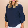 Happy Hour Shift Top in Navy Image - 1