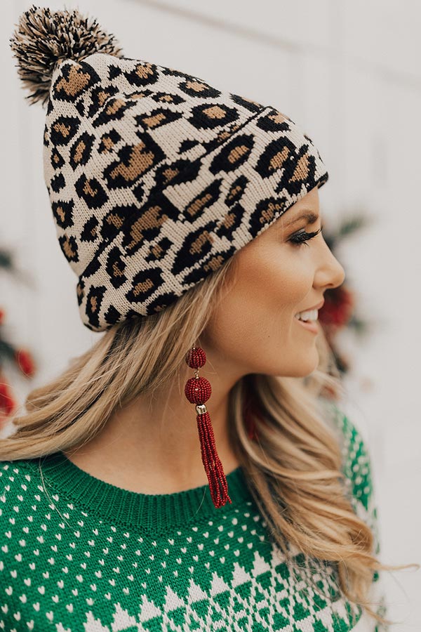 Barcelona Babe Tassel Earrings In Rustic Wine