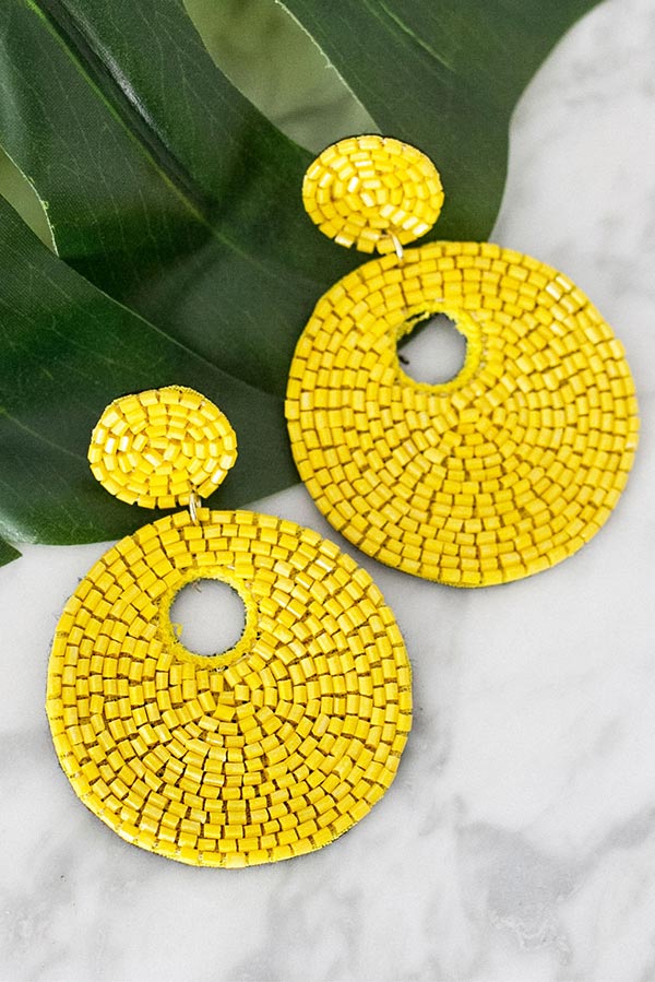 The Serendipity Earrings in Yellow