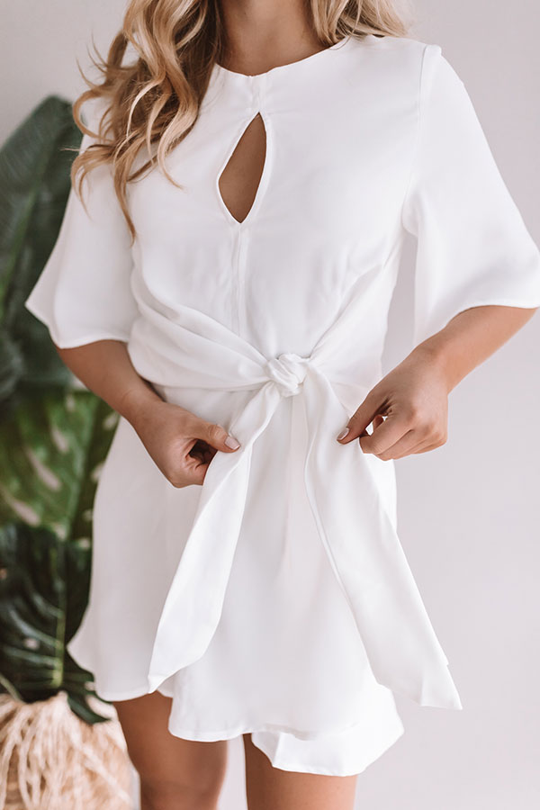 Napa Happy Hour Dress in White Image - 5