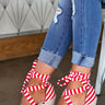 The Ashton Stripe Wedge In Red Image - 1