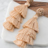 Bahama Beach Days Tassel Earrings In Champagne Image - 1