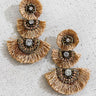 Brush Em' Off Tassel Earrings In Mocha Image - 1