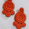 Summer Splendor Earrings In Tangerine Image - 1