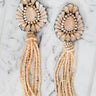 Island Hopper Tassel Earrings In Peach Image - 1