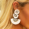 Brush Em' Off Tassel Earrings In White Image - 1
