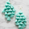 Tassel Talk Earrings In Mint Image - 1