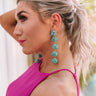 Ring Around The Roses Earrings In Teal Image - 1