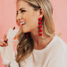 Ring Around The Roses Earrings In Red Image - 1
