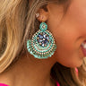 Catch Me In Cozumel Earrings In Blue Image - 1