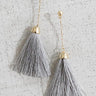Resort Romance Tassel Earrings In Grey Image - 1