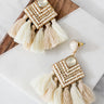 On Cabo Time Tassel Earrings In Ivory Image - 1