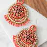 Catch Me In Cozumel Earrings In Pink Image - 1