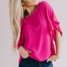 Parisian Vacation Shift Top in Hot Pink Image - 1