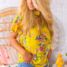Love Poem Floral Shift Top in Yellow Image - 1