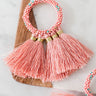 Shake Things Up Tassel Earrings In Pink Image - 1