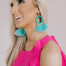 Shake Things Up Tassel Earrings In Ocean Wave Image - 1