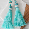 Slice Of Paradise Tassel Earrings In Turquoise Image - 1