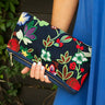 Denim Daze Floral Clutch Image - 1