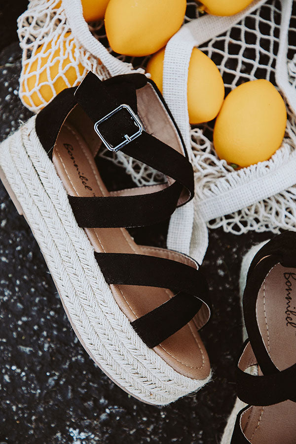 Catalina Island Espadrille in Black Image - 2