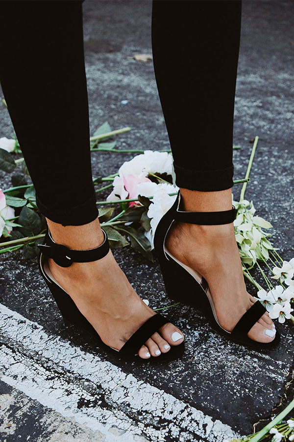 The Tinsley Wedge in Black