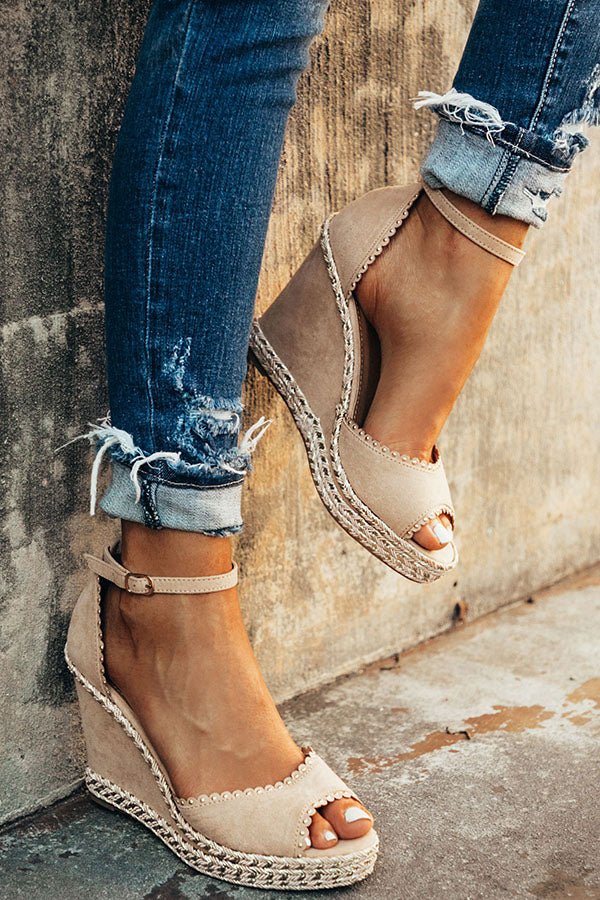 The Eva Wedge In Iced Latte