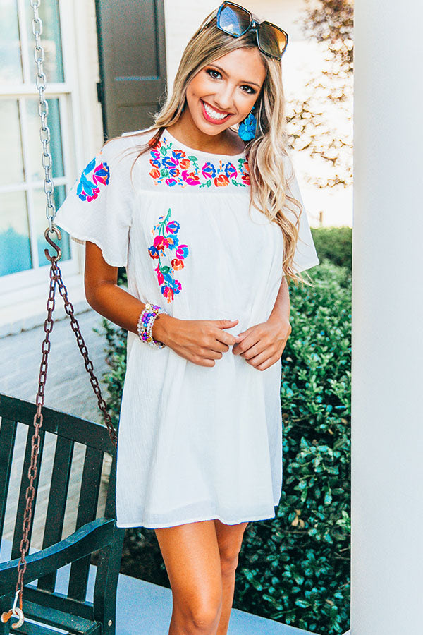 Bombshell Of Summer Embroidered Shift Dress Image - 3