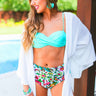 Bermuda Babe Bikini Top in Ocean Wave Image - 1