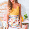 Island Of Capri Embroidered Skirt in White Image - 1