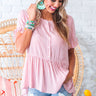 Iced Latte Shift Top in Blush Image - 1