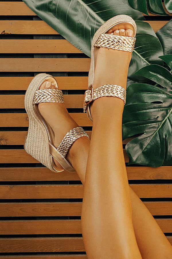 The Olivia Wedge in Gold