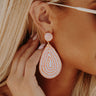 Santorini Swirl Earrings in Blooming Dahlia Image - 1