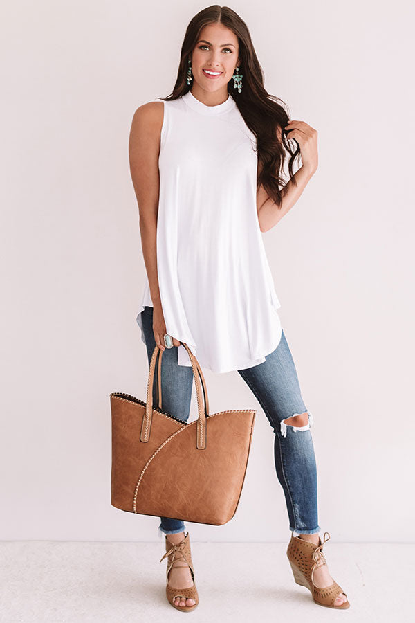 Beachy Beauty Shift Tank in White Image - 1
