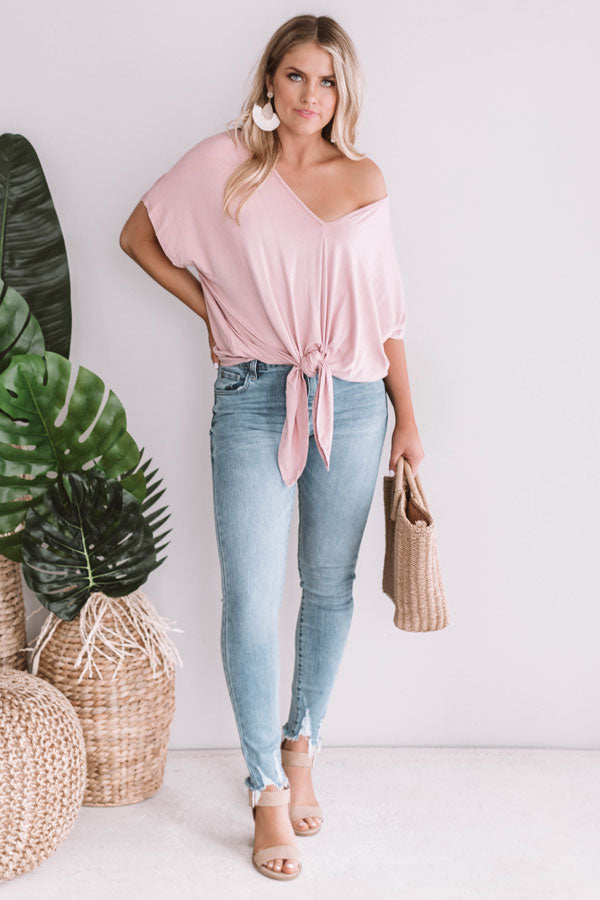 Monaco Shift Tee In Blush