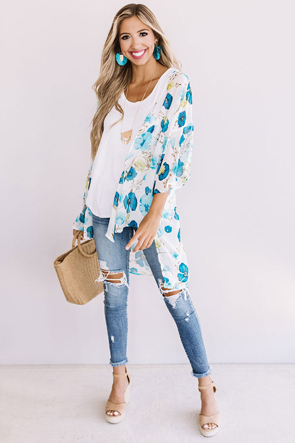 Bahama Floral Overlay in Ivory