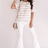 Seas The Day Shift Top in Birch Image - 1