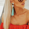 Globetrotter Tassel Earrings In Aqua Image - 1