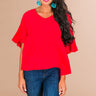 Weekend in Paradise Shift Top in Red Image - 1