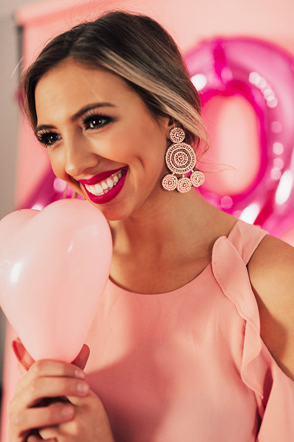 Pool Party Earrings In Pink