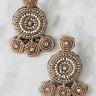 Pool Party Earrings In Mocha Image - 1