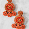 Pool Party Earrings In Persimmon Image - 1