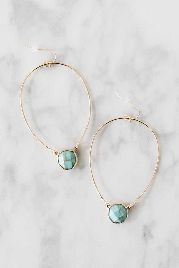 In The Loop Earrings in Turquoise