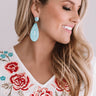 Santorini Swirl Earrings In Sky Blue Image - 1