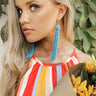 In The Spotlight Tassel Earrings In Airy Blue Image - 1